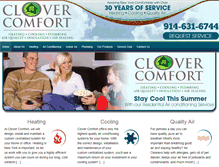 Tablet Screenshot of clovercool.com